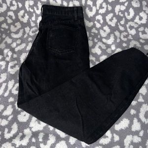 black ripped jeans